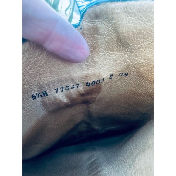 Frye Black Leather Knee-High Riding Boot Buckle Harness 5.5 Western Boho Cottage - Picture 6 of 15